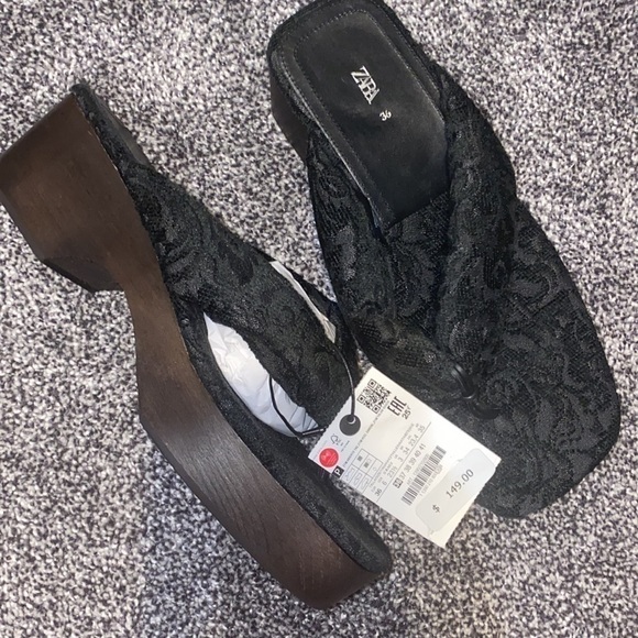 Zara NWT fabric sandals LIMITED EDITION - Picture 8 of 8